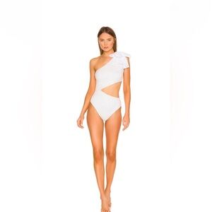 Revolve x BeachRiot white one piece